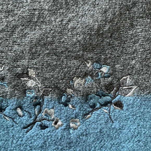 Vtg PENDLETON Blue 100% Virgin Wool Cardigan Button Front Sweater Women's PL - Picture 6 of 10